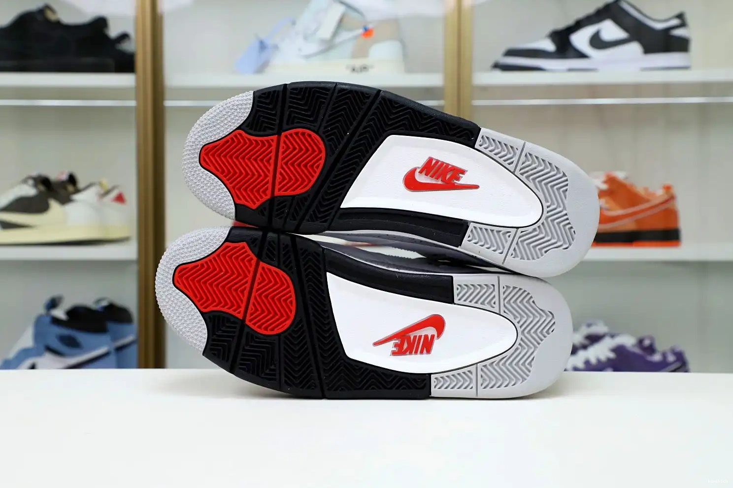 Kimikick White Jordan 4 Retro Air Cement 0519